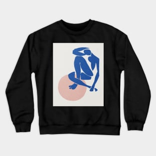 Blue nude Henri Matisse abstract art Crewneck Sweatshirt